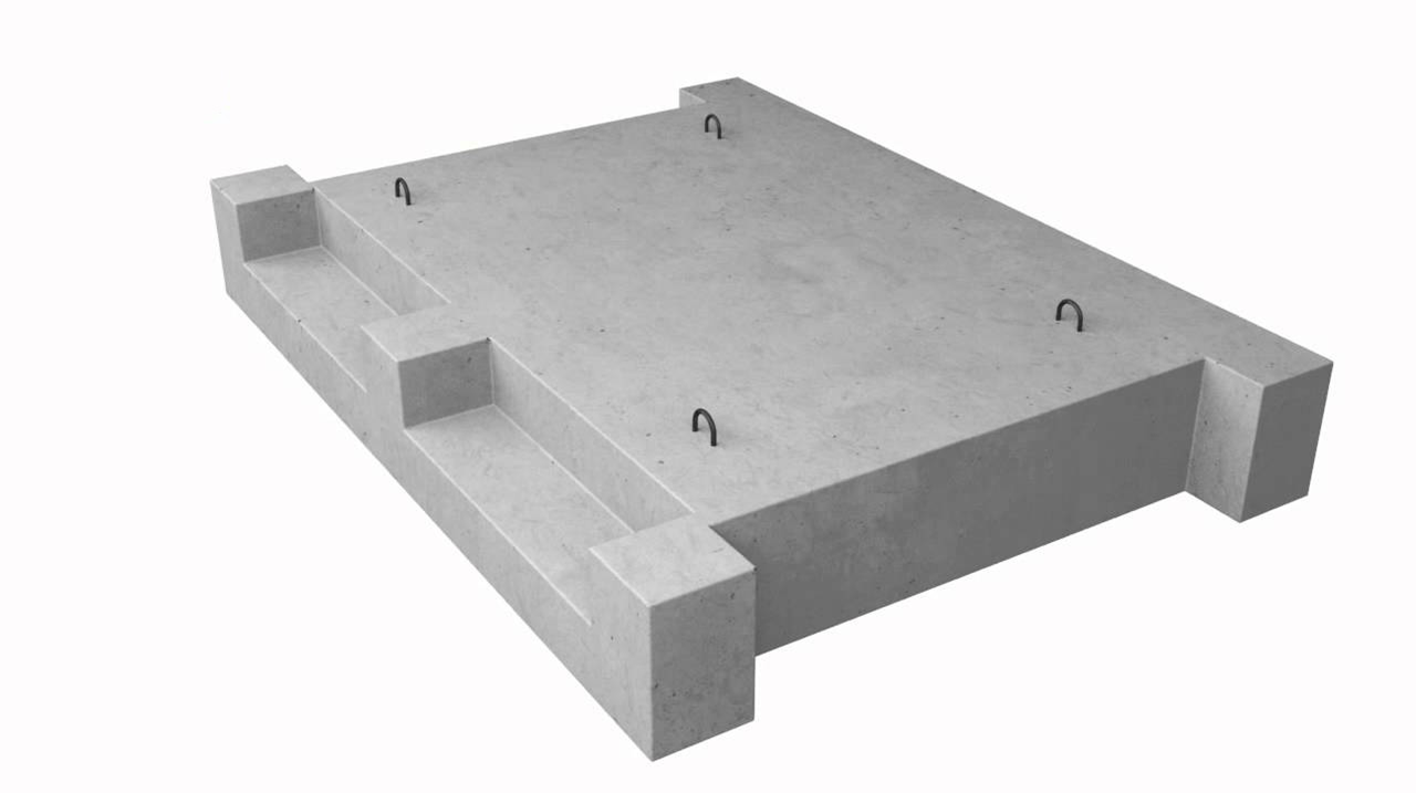 Площадки лестничные железобетонные Лестничная площадка ЛП 1П